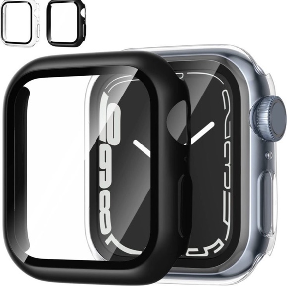 2 Case Set & 6 Pack Screen Protector Compatible with Apple Watch Series 7 41mm - Picture 6 of 11